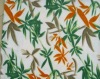 bamboo leaf print fleece fabric for  blanket