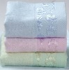 bamboo solid hand towel with jacquard