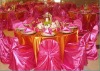 banquet and wedding fushia satin universal chair cover