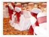 banquet lamour satin chair cover with organza sash and fashion chair cover