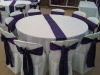 banquet polyester tablecloth and wedding polyester chair covers with tie back