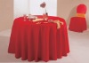 banquet table cloth red