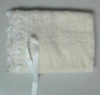 bath towel with lace