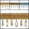 beaded fringe and gimp beads for curtain