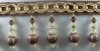beaded fringe tassel  and  bullion fringe for curtain