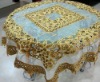 beaded sequined table cloth,4 pcs set