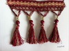 beaded tassl fringe for curtain decoration