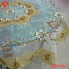 beads table cloth with 12 pcs napkins,16 pcs set