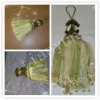 beads tieback decorative lace curtain accessory ball satin ribbons