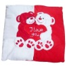 bear couple polyester cushion