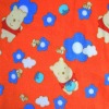 bear design fleece blanket for baby blanket and baby clothes