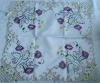 beautiful embroidery table cloth for flower