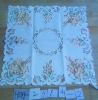 beautiful embroidery table cloth for flower