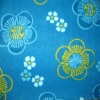 beautiful flower print antipilling fleece fabric