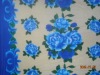beautiful flower printed fleece fabric