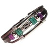 beautiful leather bracelets with Swirl beads