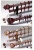 beautiful metal european mini curtain rods/tube/pipes