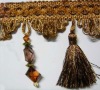 beautiful tassel fringe with balls for curtain