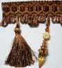 beautiful tassel fringe with balls for curtain