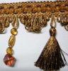 beautiful tassel fringe with balls for curtain