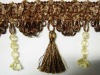 beautiful tassel fringe with balls for curtain