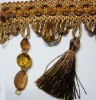 beautiful tassel fringe with balls for curtain