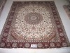 beautiful white low price high quality hot products persian design turkish knots silk rug