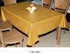 beauty yellow color print pvc table cloth