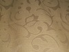 beige brown 100% cotton jacquard table cloth(linen like)
