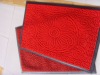 big flower pattern door mat