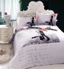 black and white bedding set