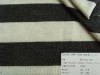 black and white rayon stripe fabric