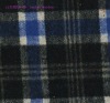 black blue  wool/ chemcial fiber plaid   fabric