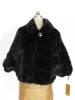 black jakcet mink fur coat