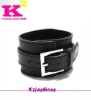 black leather bracelet