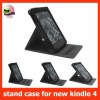 black leather case for kindle 4,for kindle 4 leather case