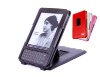 black leather case for kindle3(top-open&support),MOQ:300pcs wholesale