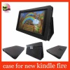 black leather case for new kindle fire,for kindle fire stand case