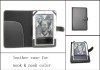 black leather case for nook&nook color(side-open),MOQ:300pcs wholesale