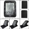 black leather case for nook2 reader(top-open),MOQ:300pcs,wholesale