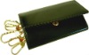 black leather key wallet