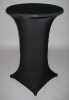 black lycra cocktail table cover spandex table cover dry bar table cover bistro table cover highboy table for wedding and party