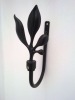 black metal curtain holdback/hook