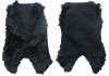 black mongolian sheep fur vest