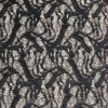 black nylon elastic lace fabric