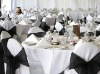 black organza chair sashes for wedding  (X-4001)