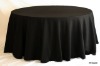 black polyester wedding tablecloth and hotel table linens
