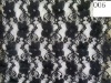 black stretch lace fabric