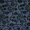 black stretch lace fabric