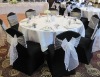 black wedding lycra chair cover and table cloth for banquet